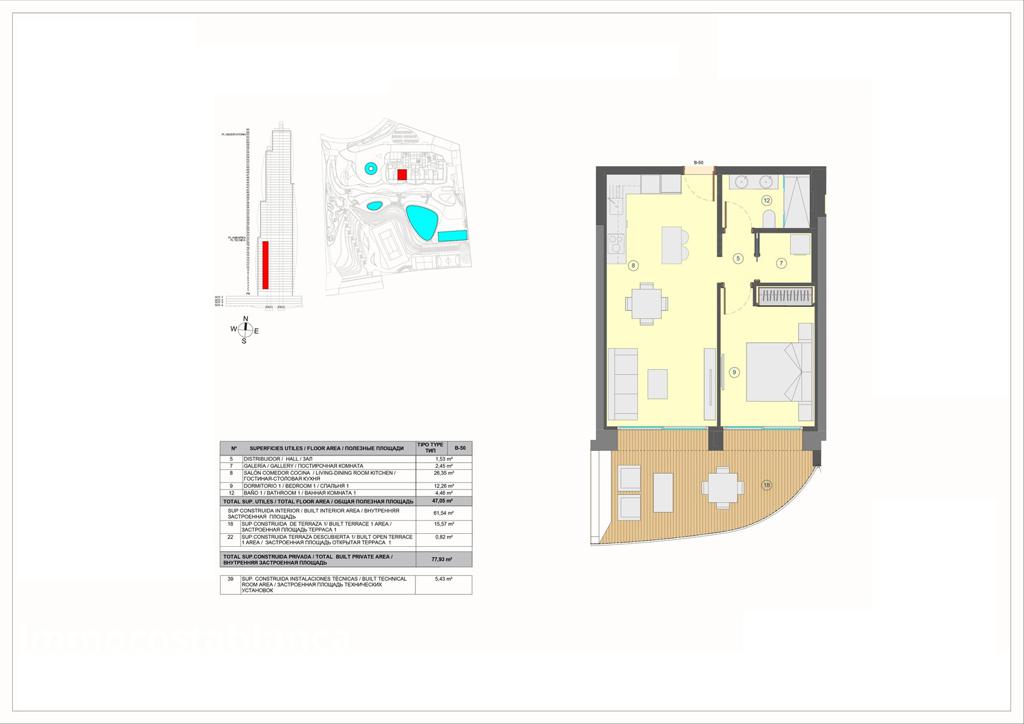 Квартира в Бенидорме, 77 м², 644 000 €, фото 10, объявление 6915616