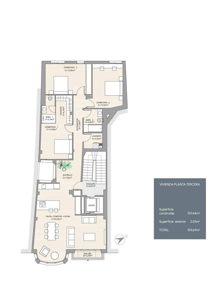 Квартира в Аликанте, 160 м², 345 000 €, фото 4, объявление 7319456