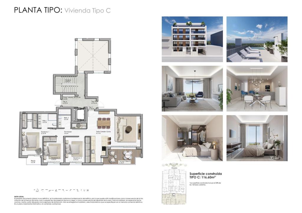 Квартира в Гвардамар-дель-Сегура, 116 м², 375 000 €, фото 6, объявление 32240416