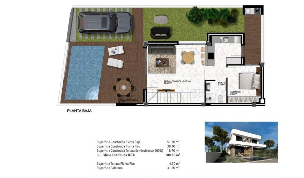 Вилла в Лос-Монтесиносе, 144 м², 324 000 €, фото 1, объявление 51670656