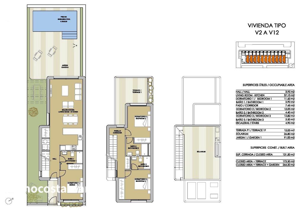 Вилла в Пилар-де-ла-Орададе, 131 м², 540 000 €, фото 6, объявление 22759536