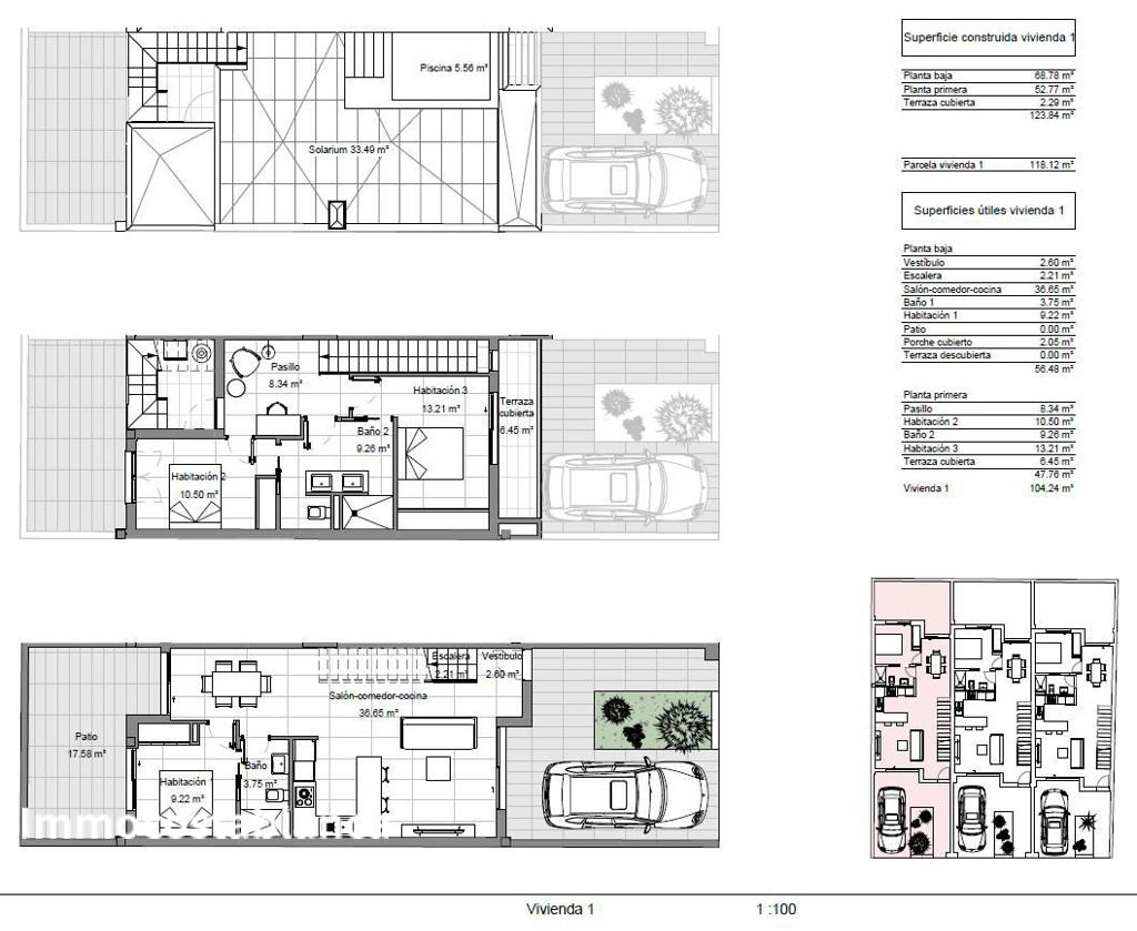 Дом в городе в Пилар-де-ла-Орададе, 105 м², 390 000 €, фото 6, объявление 61775456