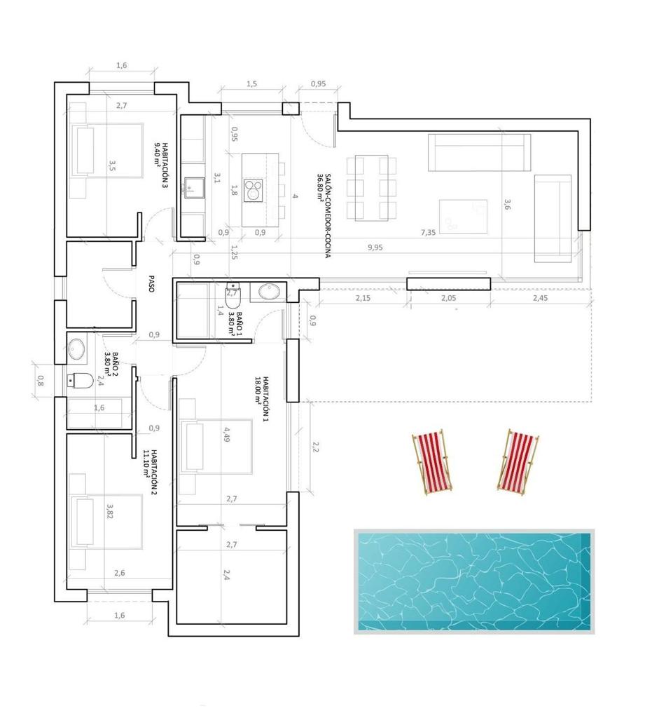 Вилла в Ондон-де-лас-Ньевес, 129 м², 366 000 €, фото 10, объявление 76482016