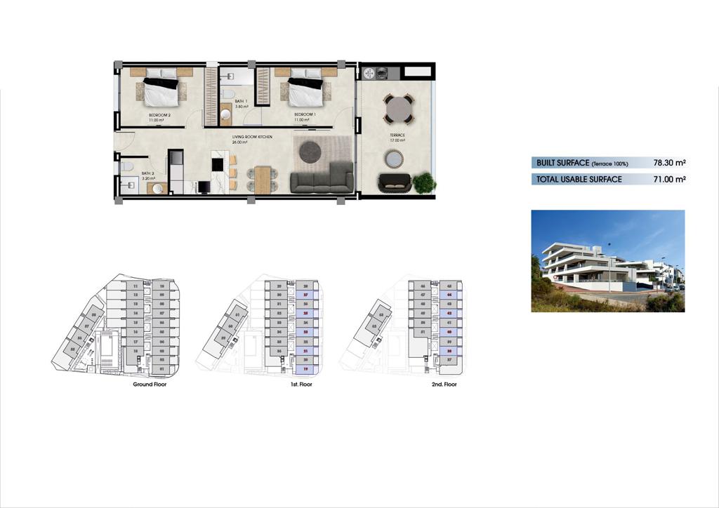 Квартира в Эльче, 78 м², 299 000 €, фото 9, объявление 74002816