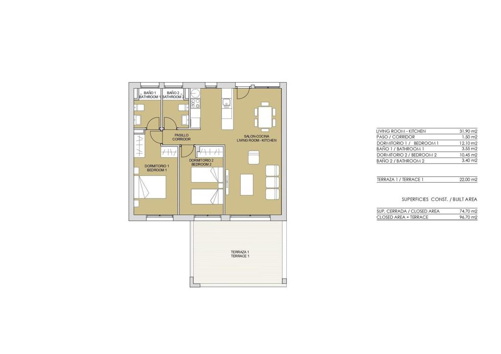 Квартира в Пилар-де-ла-Орададе, 97 м², 240 000 €, фото 3, объявление 3718656