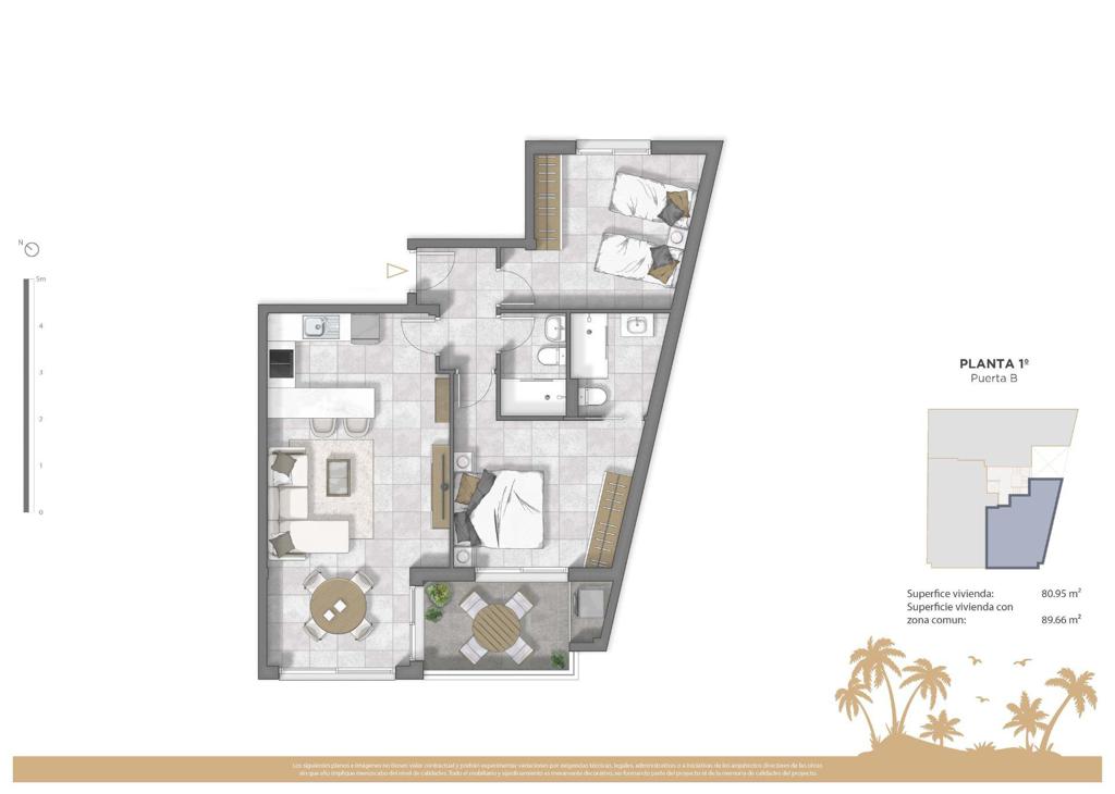 Квартира в Гвардамар-дель-Сегура, 72 м², 318 000 €, фото 8, объявление 2273216