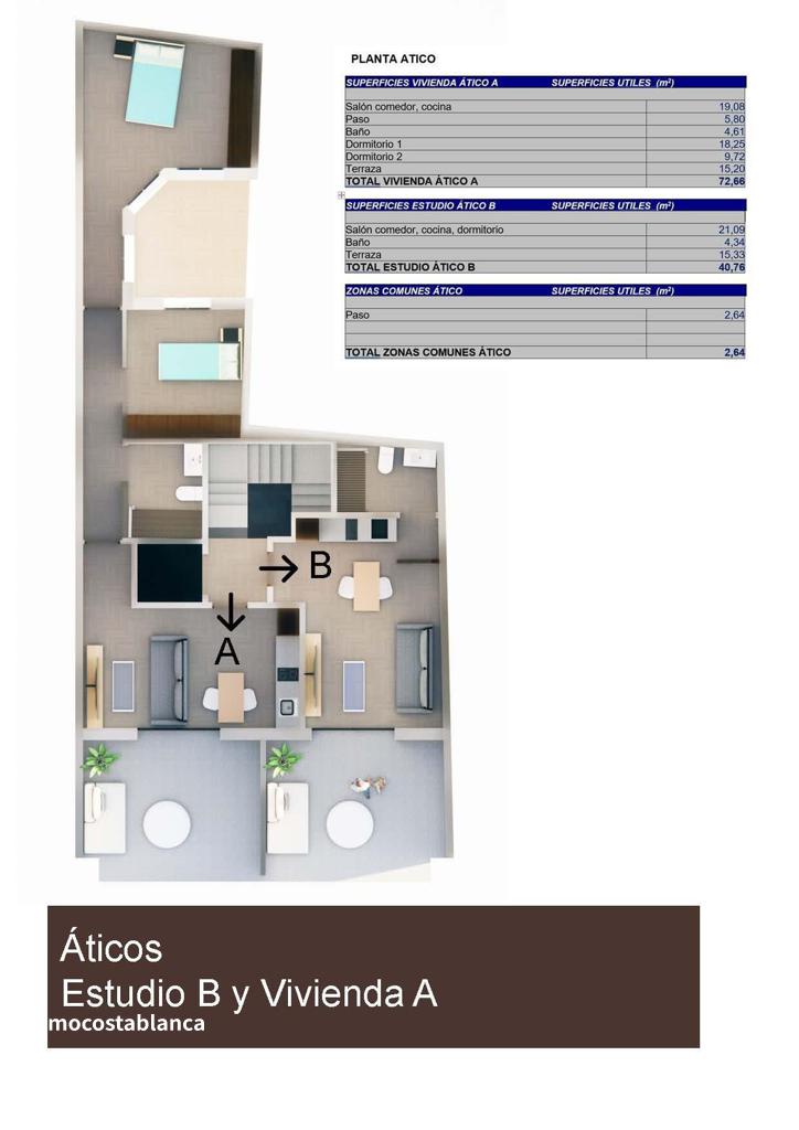 Квартира в Торревьехе, 58 м², 310 000 €, фото 2, объявление 37647536