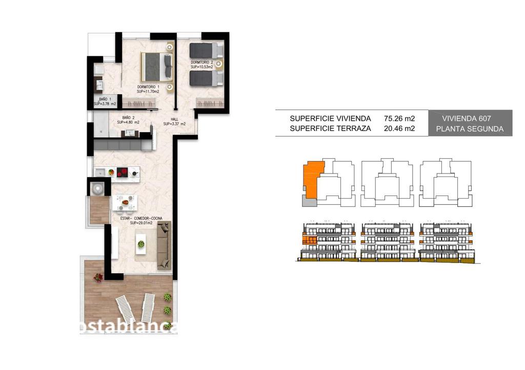 Квартира в Торревьехе, 95 м², 249 000 €, фото 6, объявление 7598656