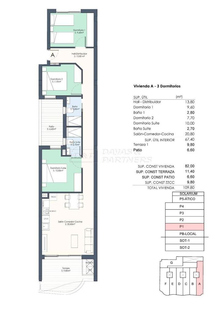 Квартира в Торревьехе, 82 м², 330 000 €, фото 7, объявление 79924256