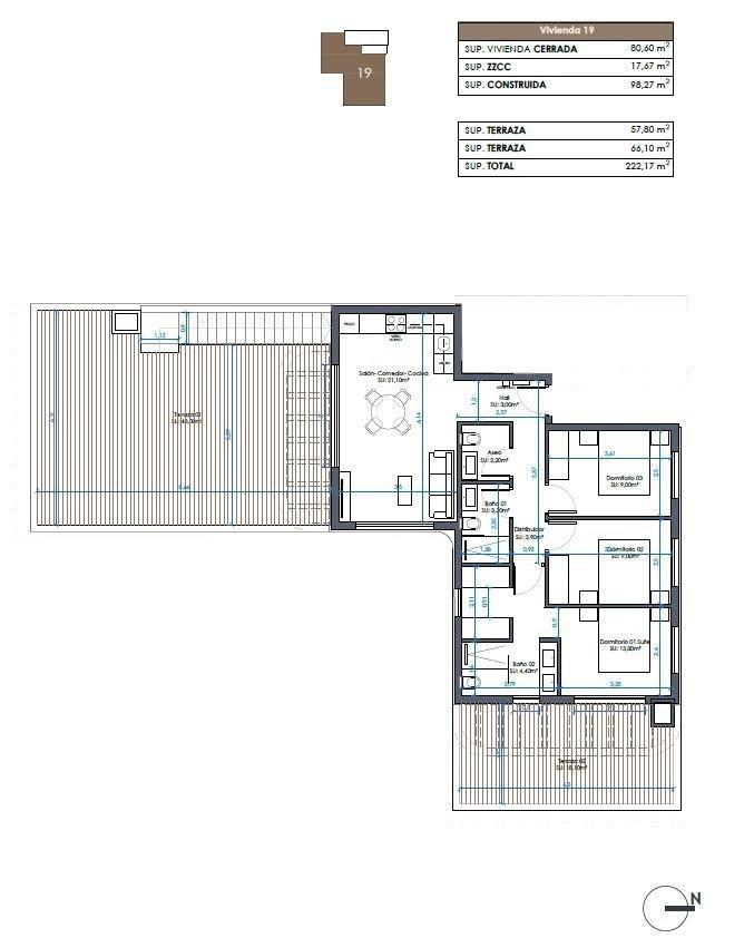Квартира в Гвардамар-дель-Сегура, 98 м², 690 000 €, фото 6, объявление 20759536