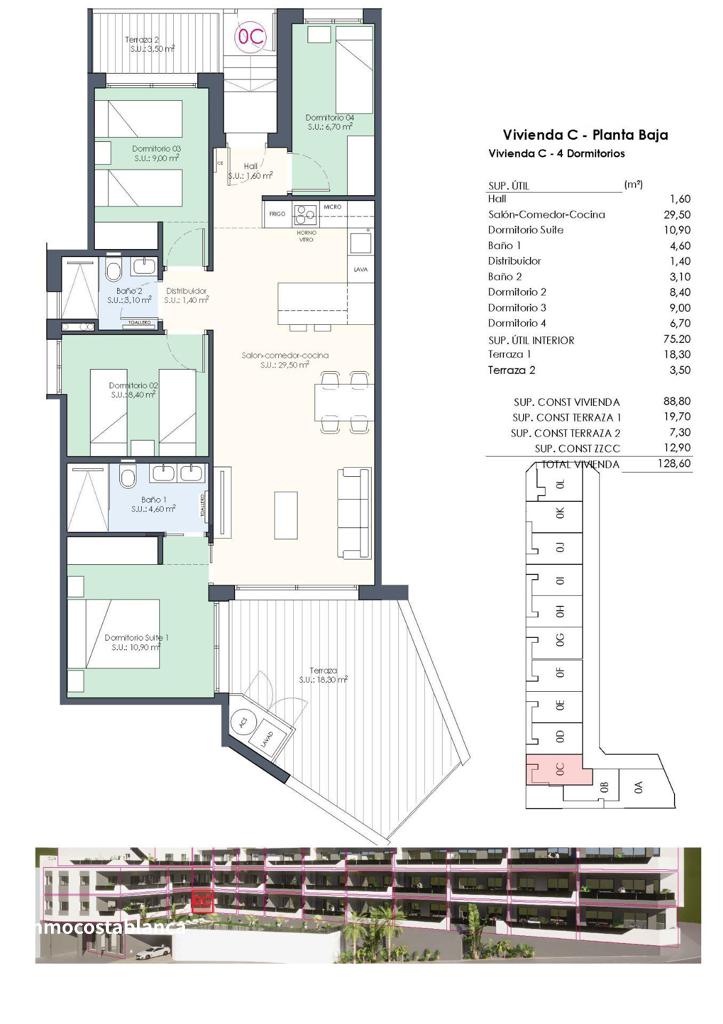 Квартира в Сьюдад-Кесада, 88 м², 328 000 €, фото 7, объявление 79807536