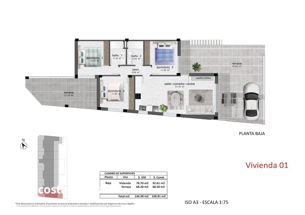 Коттедж в Пилар-де-ла-Орададе, 92 м², 335 000 €, фото 6, объявление 55887536