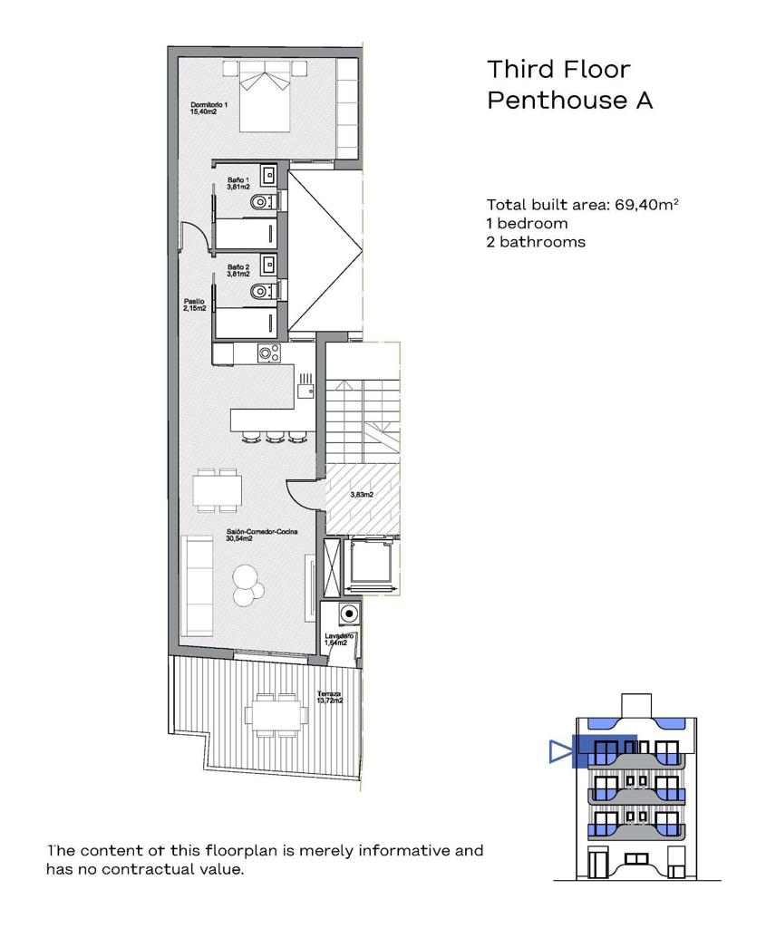 Квартира в Торревьехе, 69 м², 272 000 €, фото 8, объявление 22287536