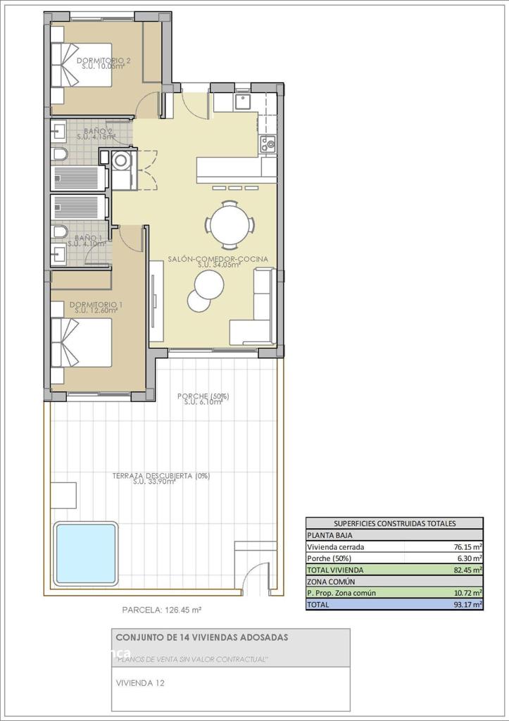 Коттедж в Сьюдад-Кесада, 76 м², 262 000 €, фото 5, объявление 42904416