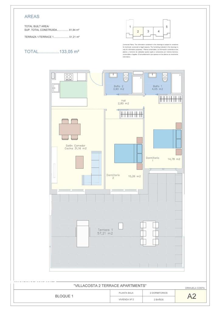 Квартира в Деэса де Кампоамор, 82 м², 246 000 €, фото 8, объявление 71052176