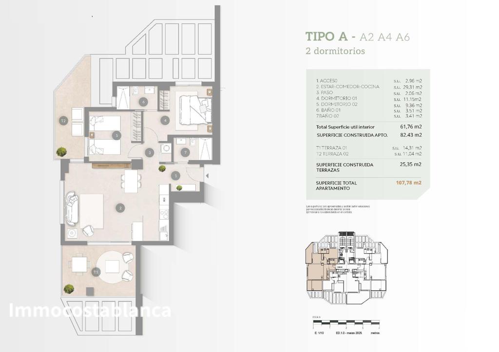 Квартира в Кальпе, 82 м², 430 000 €, фото 10, объявление 75807536
