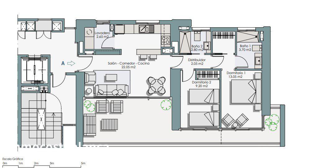 Квартира в Бенидорме, 97 м², 273 000 €, фото 6, объявление 4790656