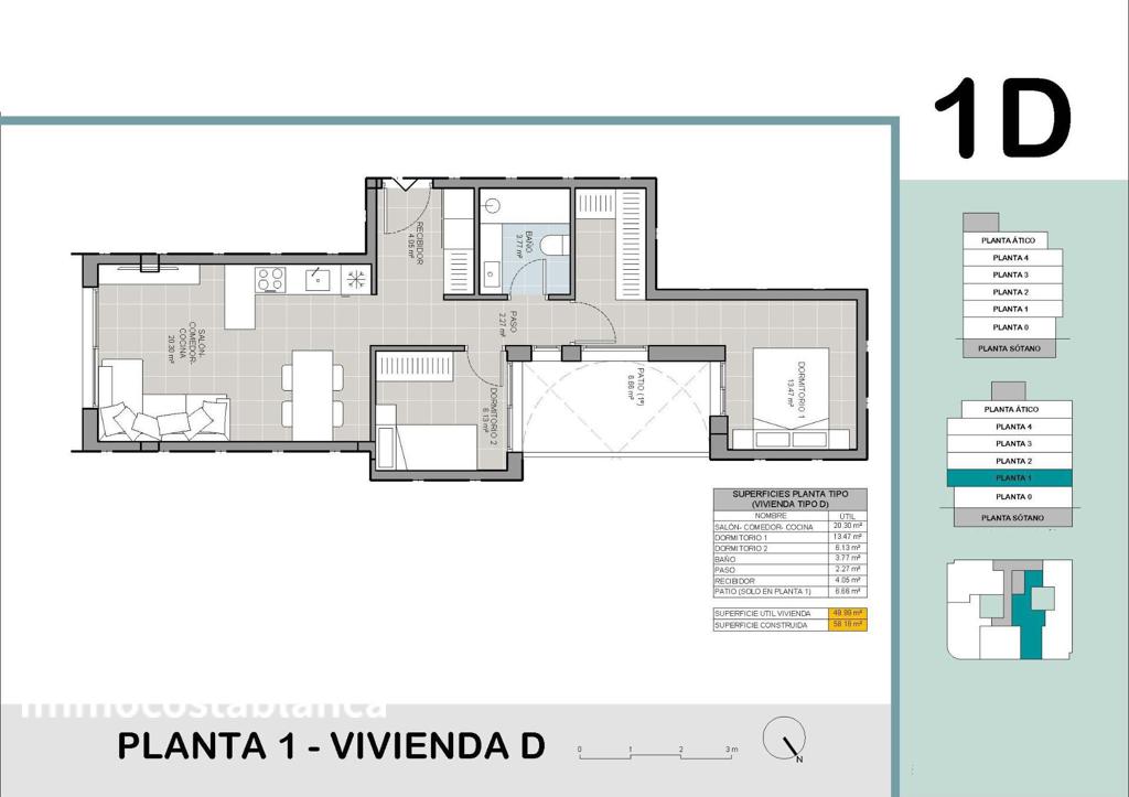 Квартира в Торревьехе, 58 м², 249 000 €, фото 4, объявление 29559536