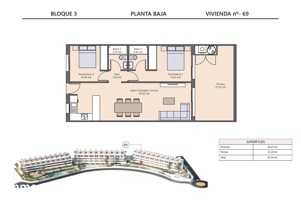Квартира в Финестрате, 87 м², 300 000 €, фото 10, объявление 4963616