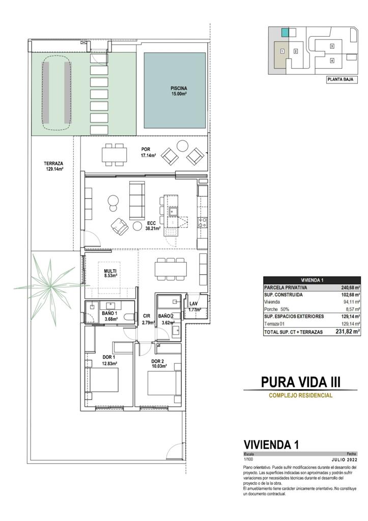 Коттедж в Пилар-де-ла-Орададе, 102 м², 295 000 €, фото 7, объявление 71042576
