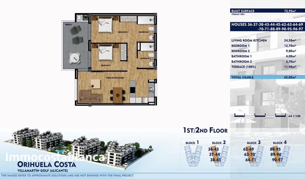 Квартира в Деэса де Кампоамор, 73 м², 202 000 €, фото 10, объявление 3685616