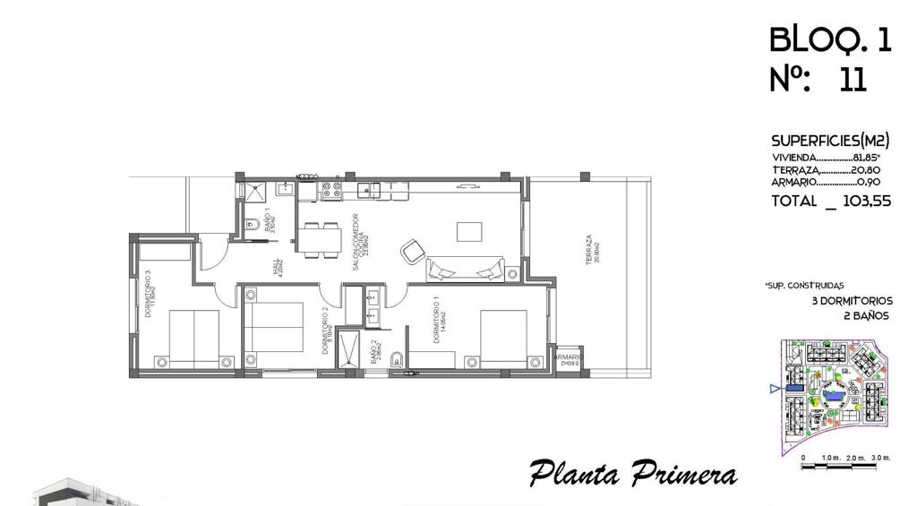 Квартира в Гвардамар-дель-Сегура, 81 м², 235 000 €, фото 7, объявление 32695536