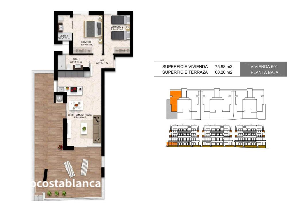 Квартира в Торревьехе, 76 м², 273 000 €, фото 8, объявление 35742656