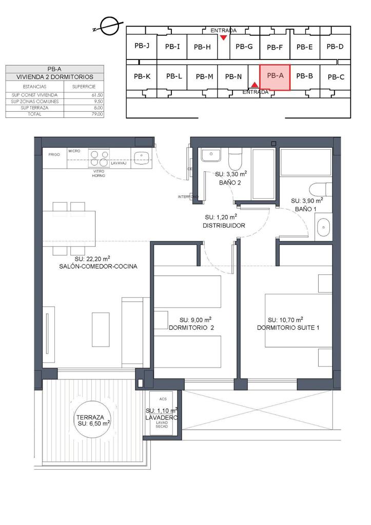 Квартира в Сьюдад-Кесада, 61 м², 253 000 €, фото 7, объявление 40607536
