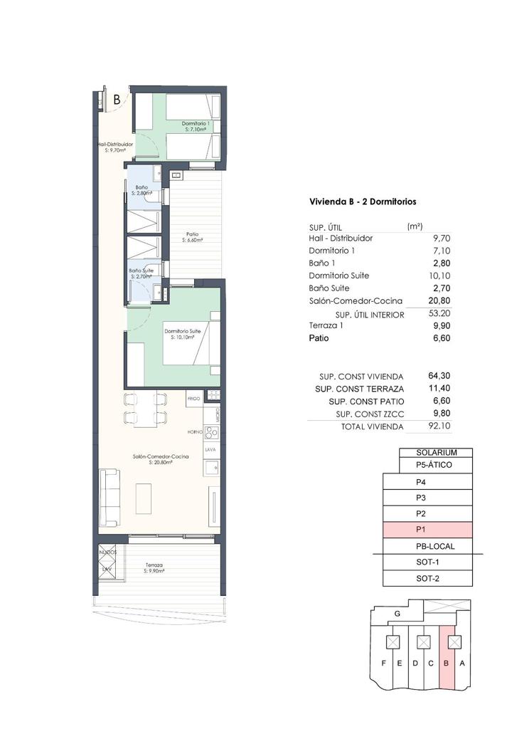 Квартира в Торревьехе, 64 м², 319 000 €, фото 1, объявление 55087536