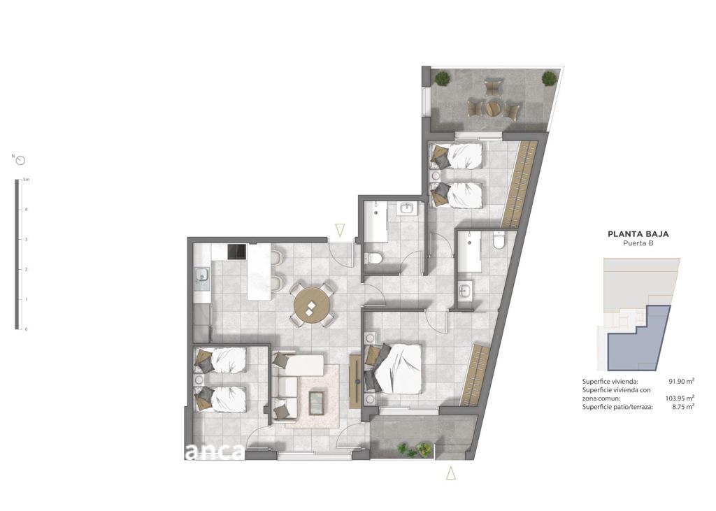Квартира в Гвардамар-дель-Сегура, 86 м², 354 000 €, фото 8, объявление 10273216