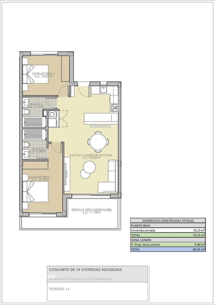 Коттедж в Сьюдад-Кесада, 76 м², 282 000 €, фото 5, объявление 58904416