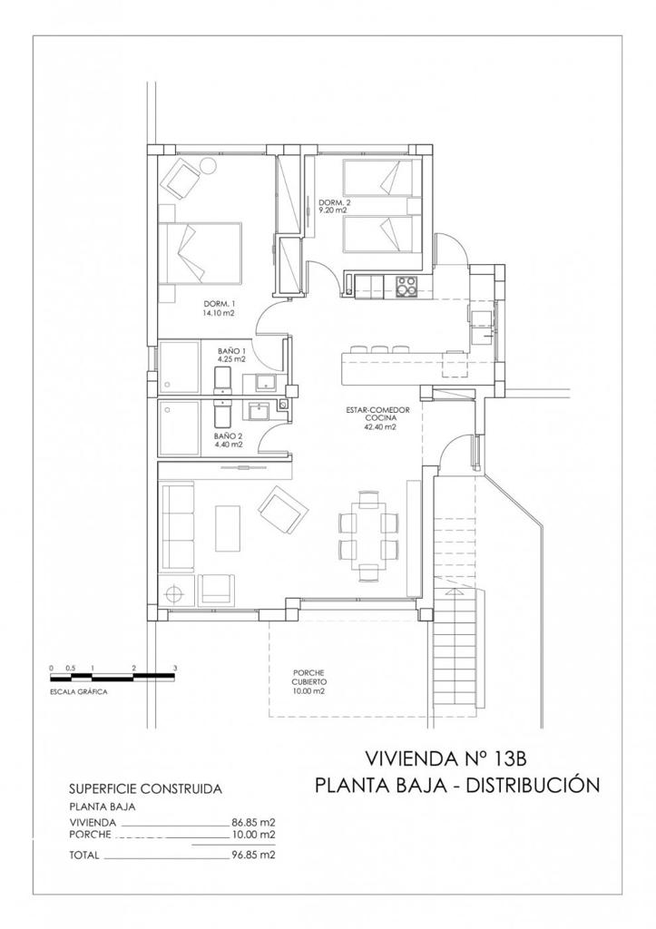 Коттедж в Сан-Мигель-де-Салинасе, 92 м², 375 000 €, фото 3, объявление 6447536