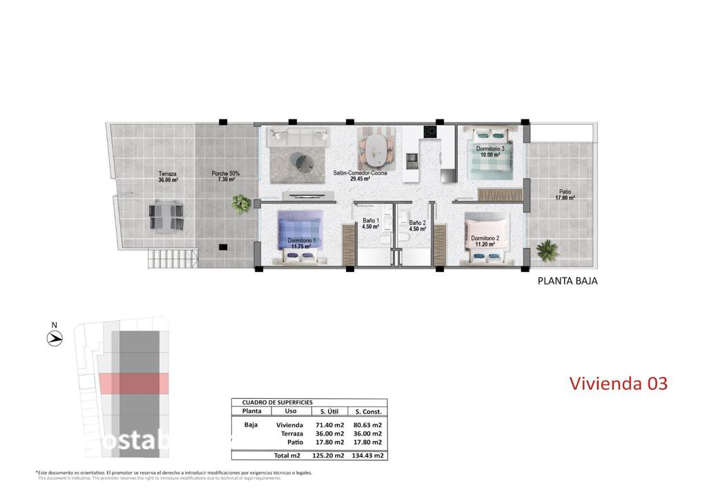 Коттедж в Пилар-де-ла-Орададе, 87 м², 290 000 €, фото 8, объявление 6207536