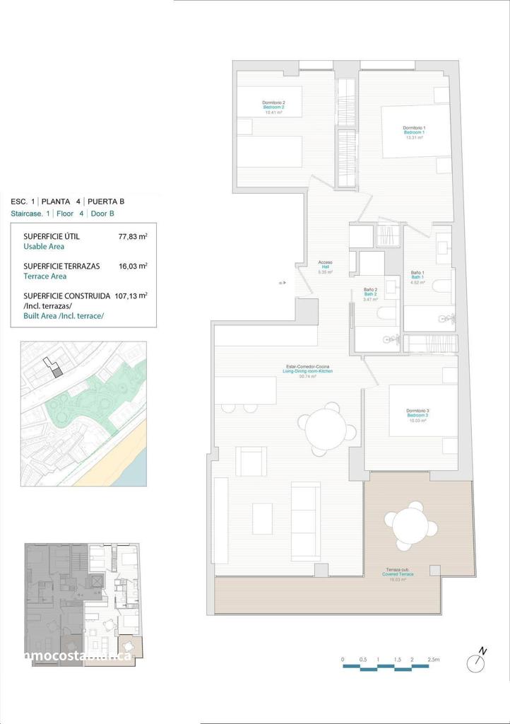 Квартира в Вильяхойосе, 77 м², 575 000 €, фото 2, объявление 42847536