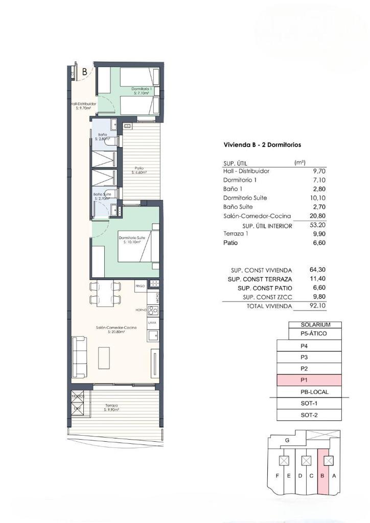 Квартира в Торревьехе, 82 м², 329 000 €, фото 2, объявление 27887456