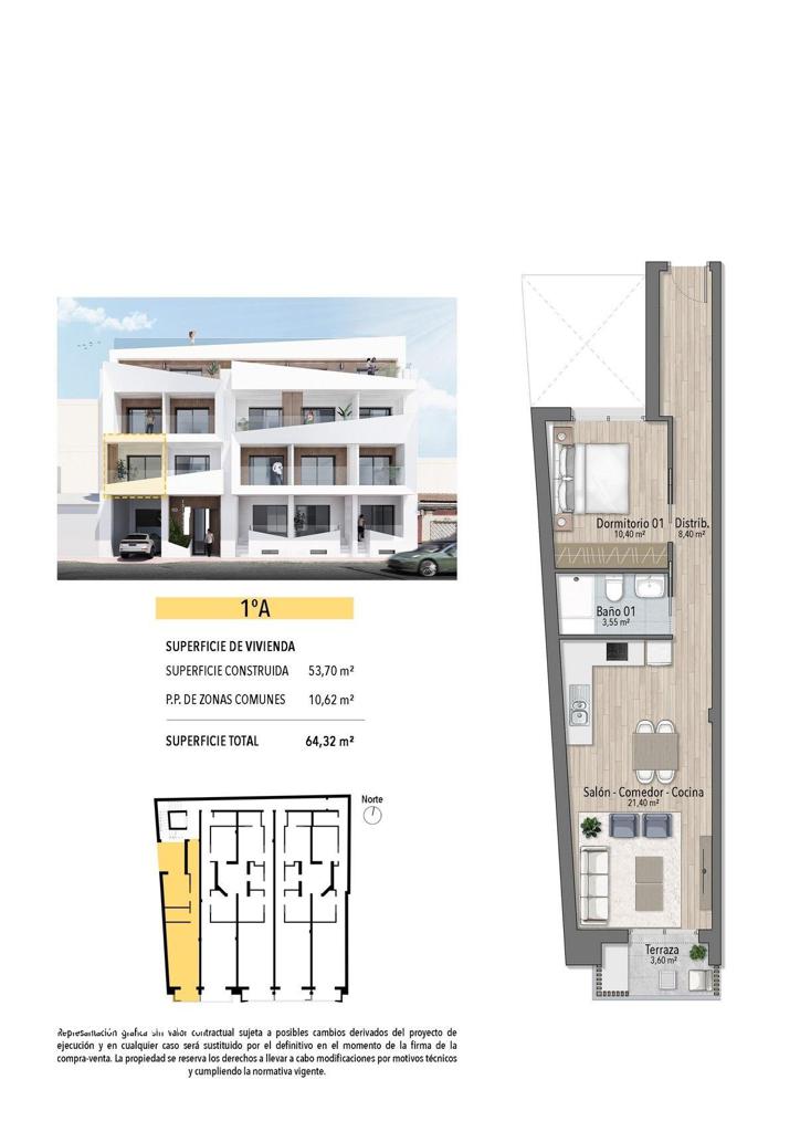 Квартира в Торревьехе, 61 м², 239 000 €, фото 3, объявление 45967536