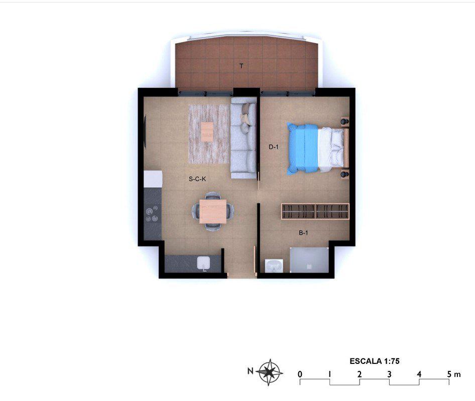 Квартира в Дении, 45 м², 175 000 €, фото 5, объявление 77541056