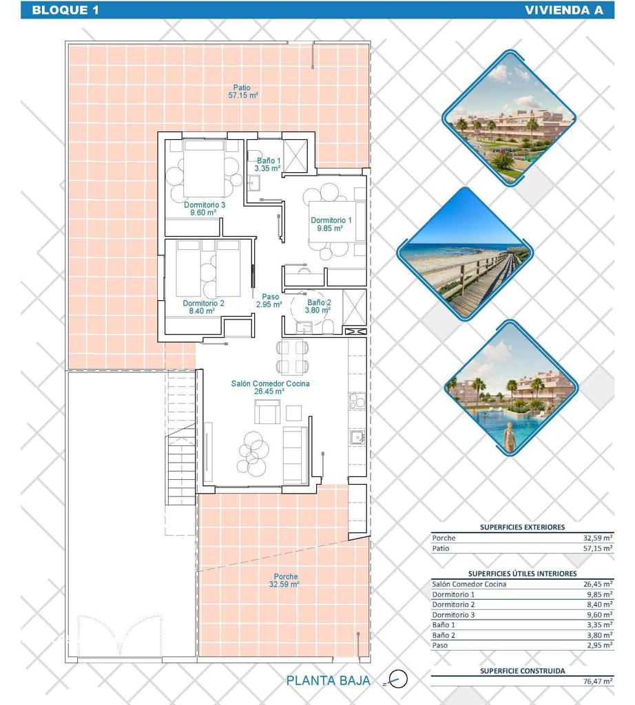 Коттедж в Пилар-де-ла-Орададе, 77 м², 290 000 €, фото 8, объявление 72687536