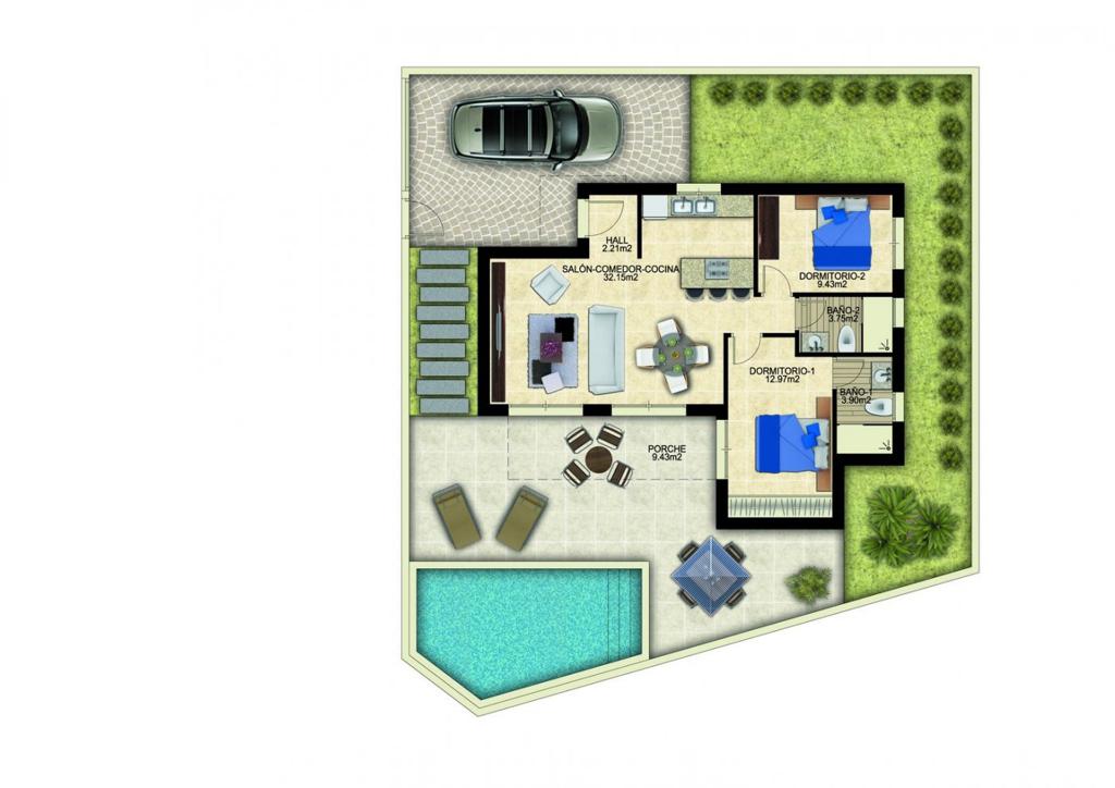 Вилла в Сьюдад-Кесада, 90 м², 460 000 €, фото 3, объявление 11007536