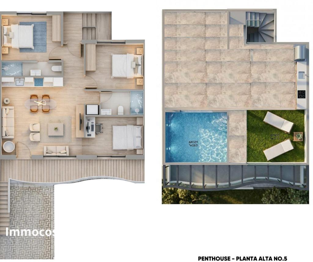 Коттедж в Пилар-де-ла-Орададе, 84 м², 390 000 €, фото 5, объявление 42410016