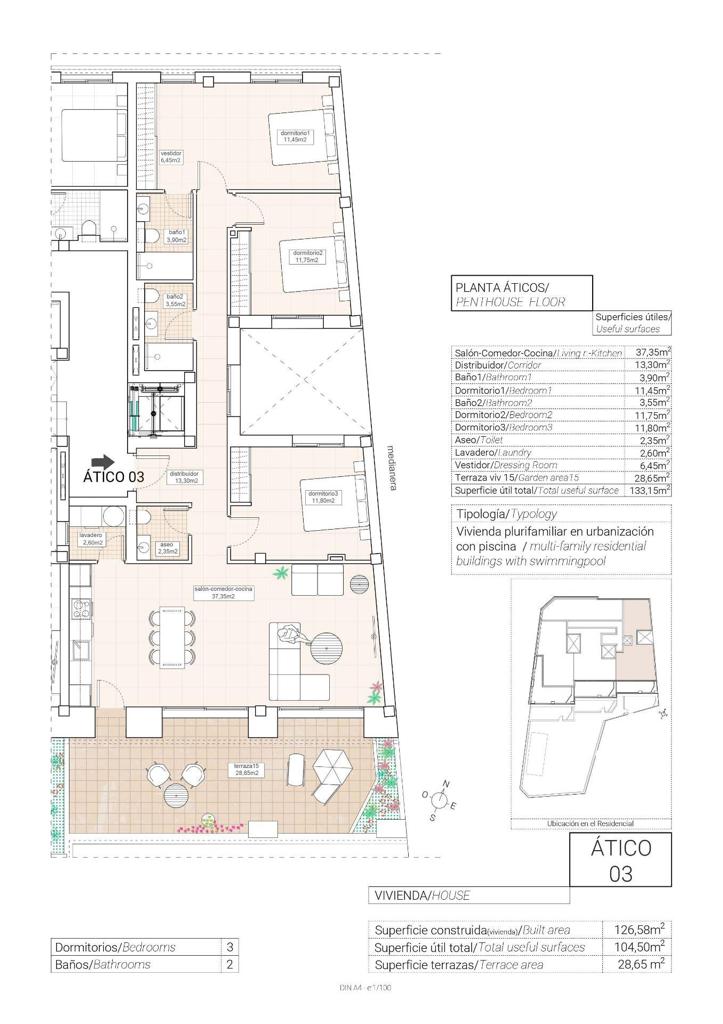 Квартира в Ондон-де-лас-Ньевес, 126 м², 305 000 €, фото 5, объявление 11087536