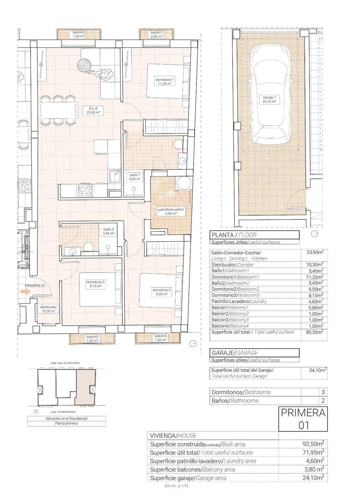 Квартира в Ондон-де-лас-Ньевес, 92 м², 250 000 €, фото 3, объявление 42287536
