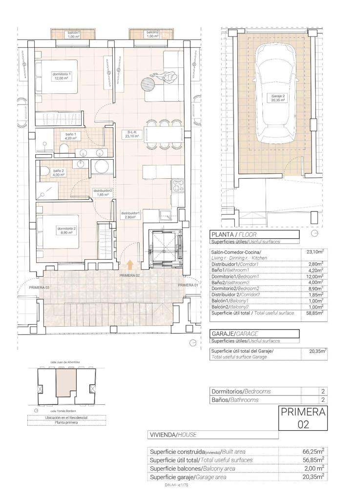 Квартира в Ондон-де-лас-Ньевес, 66 м², 198 000 €, фото 3, объявление 34287536