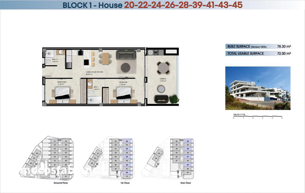 Квартира в Ла Марине, 78 м², 246 000 €, фото 4, объявление 41439536