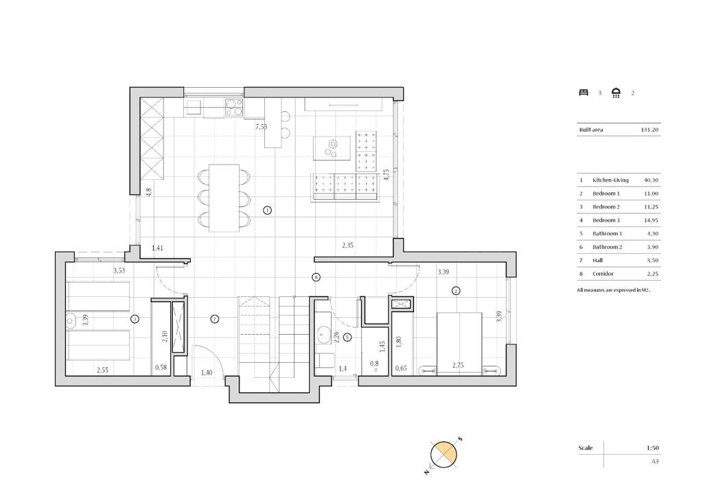 Вилла в Альгорфе, 131 м², 535 000 €, фото 4, объявление 52527536
