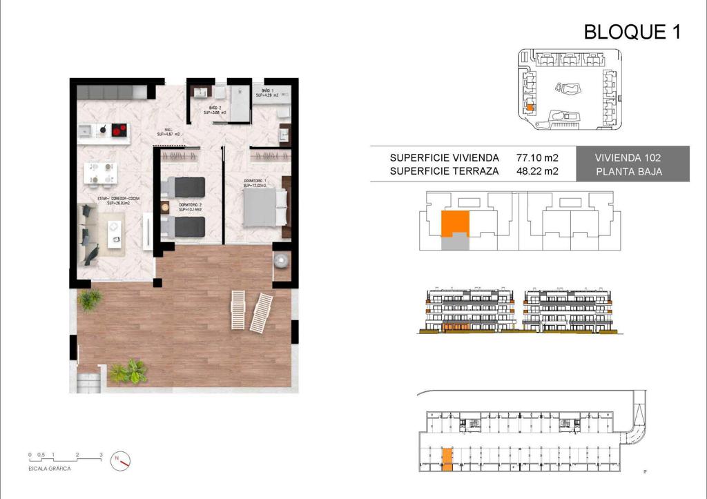 Квартира в Торревьехе, 81 м², 308 000 €, фото 1, объявление 59735536
